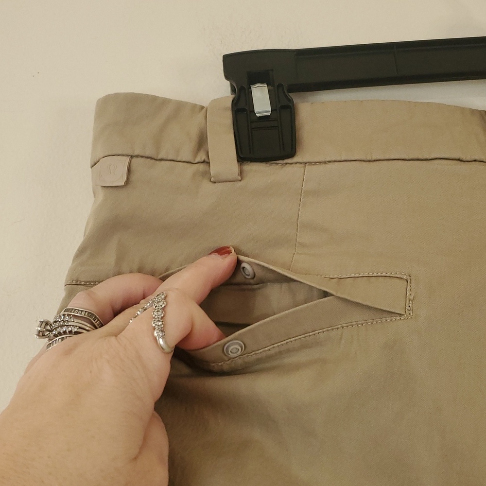 Mens Lululemon Commission Pants Size 31 Khaki 5 Pocket - Picture 7 of 12